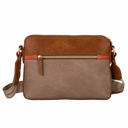 Bolso bandolera Lois Jeans marrón multi
