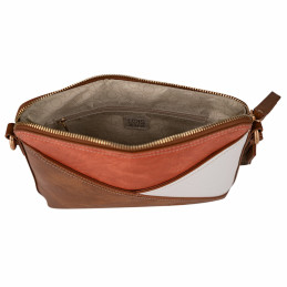 Bolso bandolera Lois Jeans marrón co forro