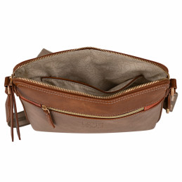 Bolso bandolera Lois Jeans marrón