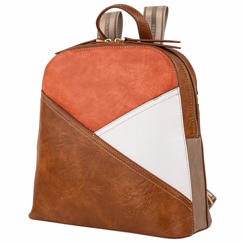 Mochila Lois Jeans marrón multicolor deseñora