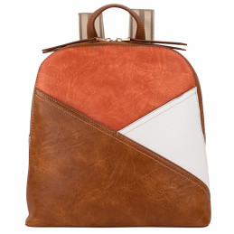 Mochila marca Lois Jeans marrón multicolor