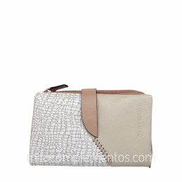 Cartera de piel napa grulla Caramelo beige de señora