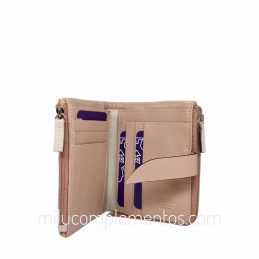 Cartera de piel napa grulla Caramelo beige de chica