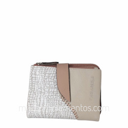 Cartera de piel napa grulla Caramelo beige a buen precio