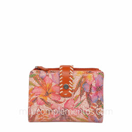 Cartera de piel napa print Caramelo naranja verano 2026