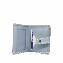 Cartera de piel napa print Caramelo azul nueva teporada