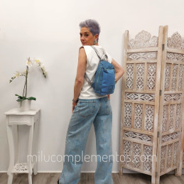 Mochila de seguridad Devota & Lomba Dune azul de mujer