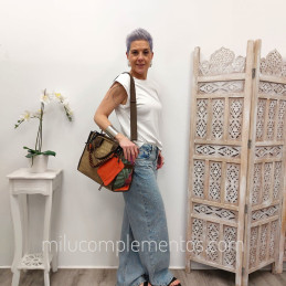 Bolso Tote/Bandolera Devota & Lomba Muse marrón nueva temporada 2026