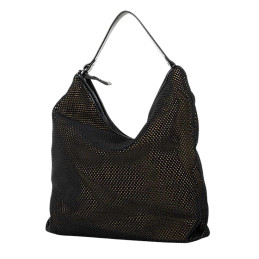 Bolso Hobo/Bandolera Devota & Lomba Net negro