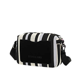 Bolso Bandolera Devota & Lomba Knit negro