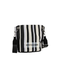 Bolso Bandolera Devota & Lomba Knit negro tienda online