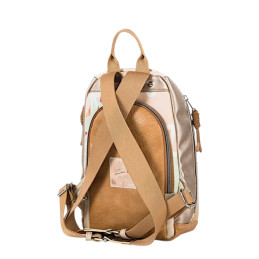 Mochila de Seguridad Ventis camel apertura trasera