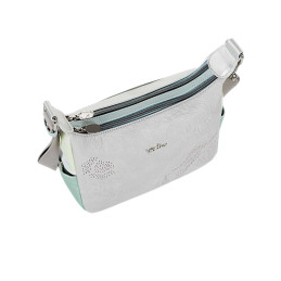 Bolso Bandolera Ventis color hielo doble hueco con cremallera