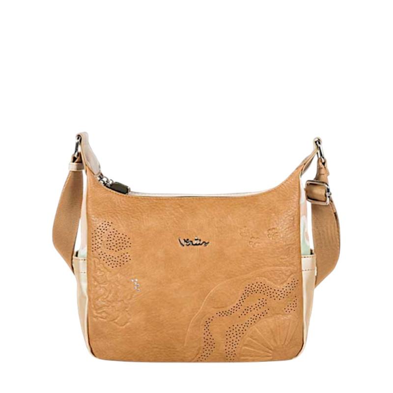 Bolso Bandolera Ventis color camel gran capacidad