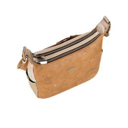 Bolso Bandolera Ventis color camel amplio y espacioso