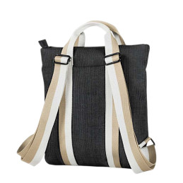Mochila Ventis color negro rib nueva colección