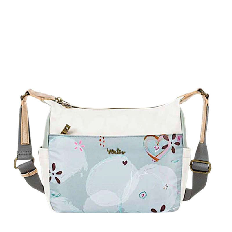 Bolso Bandolera Ventis color agua floral online