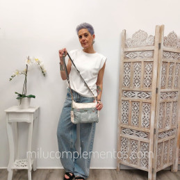 Bolso Bandolera Ventis agua floral de mujer