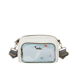 Bolso Bandolera Ventis agua floral con bolsillos