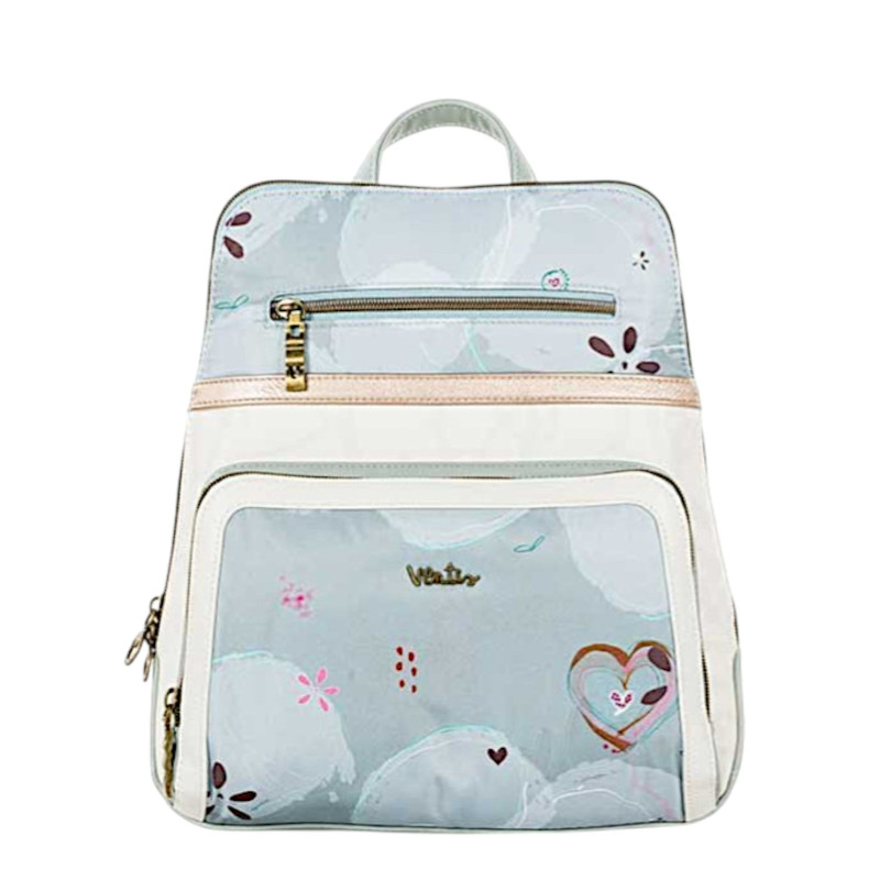 Mochila Ventis color agua floral primavera verano 2026