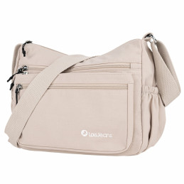 Bolso Bandolera Lois Sophie color beige gran capacidad