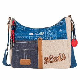 Bolso de Hombro Lois Aveyron azul gran capacidad