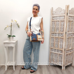 Bolso de Hombro Lois Aveyron azul de mujer nueva temporada