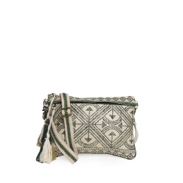 Bolso Clutch Geométrico Tantrend – verde y Negro tienda online