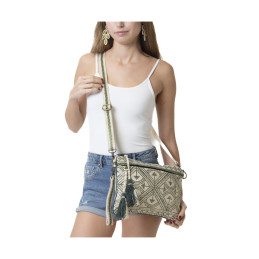 Bolso Clutch Geométrico Tantrend – verde y Negro nueva temporada