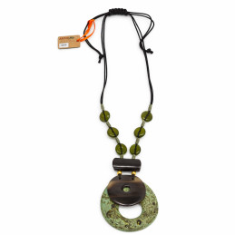 Collar Largo Ajustable Tantrend  Verde Caqui ajustable