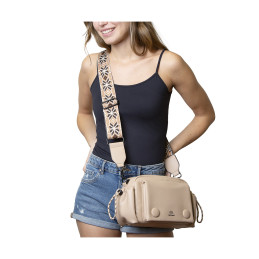 Bolso Bandolera Tantrend Beige con Asa Geométrica primavera verano 2026