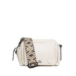 Bolso Bandolera Tantrend Marfil asa Geométrica de mujer