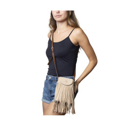 Mini Bandolera Antelina Tantrend Natural Flecos de chica