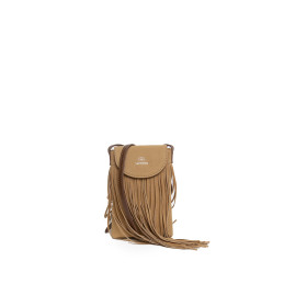 Mini Bandolera Antelina Tantrend Beige con Flecos de verano
