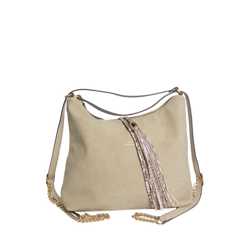 Bolso-Mochila Tantrend Natural Detalle Snake Print en tienda online