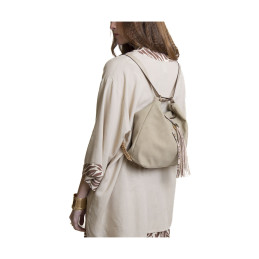 Bolso-Mochila Tantrend Natural Detalle Snake Print con tachas