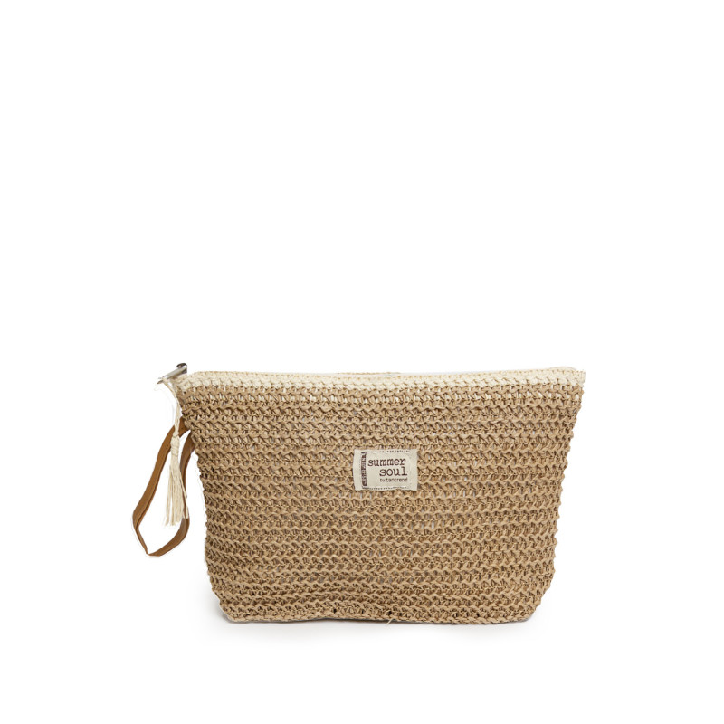 Neceser Multiusos de Rafia Tantrend Beige/Natural en tienda online