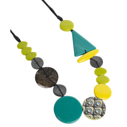 Collar Largo Geométrico Tantrend verde primavera verano
