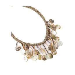Collar Rocalla y Conchas Tantrend Tonos Naturales nueva colección