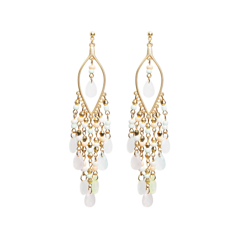 Pendientes Largos Tantrend Lluvia de Cristales