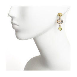 Pendientes Largos Tantrend – Amarillo y Cristal online