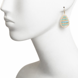 Pendientes de Lágrima Hippie Tantrend Azul Océano de mujer
