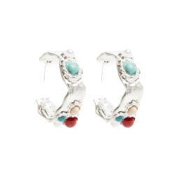 Pendientes de Semi Aro Tantrend Plateado en tienda online