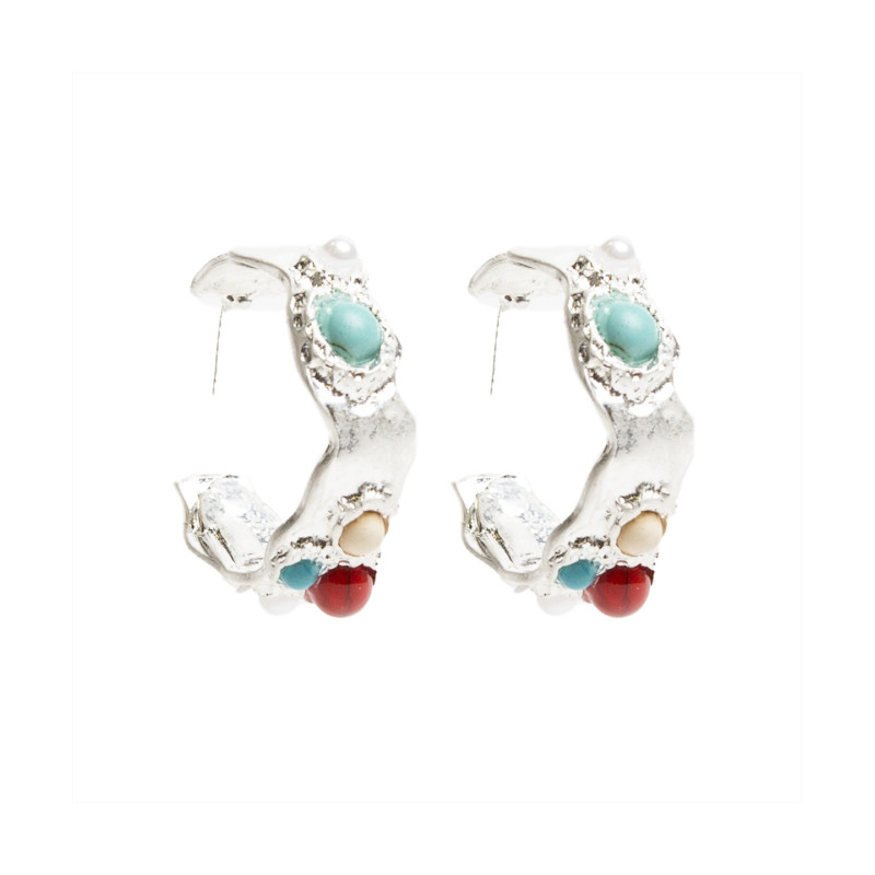 Pendientes de Semi Aro Tantrend Plateado en tienda online