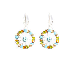 Pendientes Circulares Tantrend en Plateado Mate omega de mujer