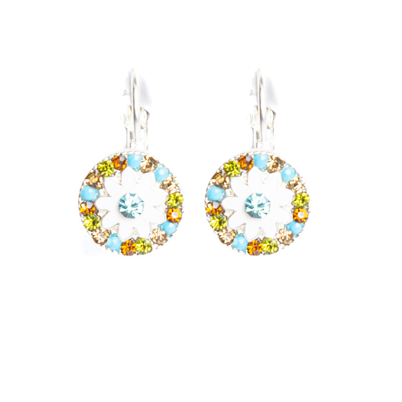 Pendientes Circulares Tantrend en Plateado Mate omega de mujer