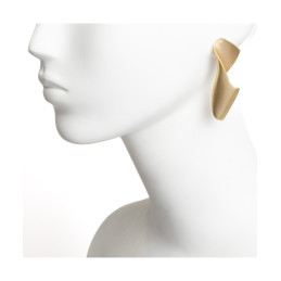 Pendientes de Cinta Escultural Tantrend Dorado de señora
