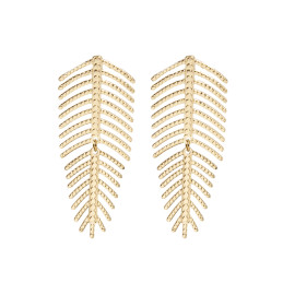Pendientes de Flecha Articulada Tantrend Dorado en acero