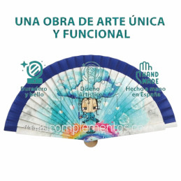 Abanico Malamalaka Agua Azul de calidad a buen precio