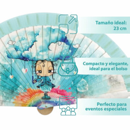 Abanico Malamalaka Agua Celeste primavera 2026